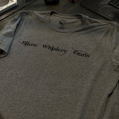 "Bikes Whiskey Guns" - T-shirt