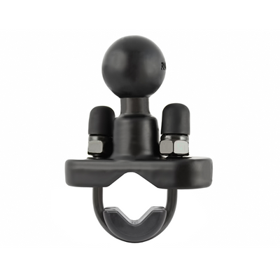 RAM® Mounts Rail Base with Zinc Coated U-Bolt & 1" Ball for Rails from 0.5" to 1.25" in Diameter (B Ball)